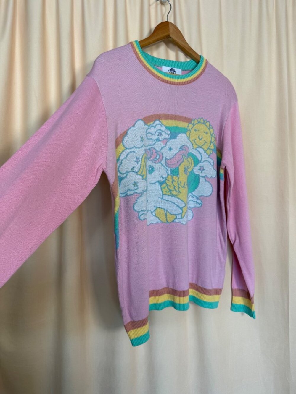 My Little Pony Adult Cloud Cuddling Sweater Twee Kidcore Teacher Size L
